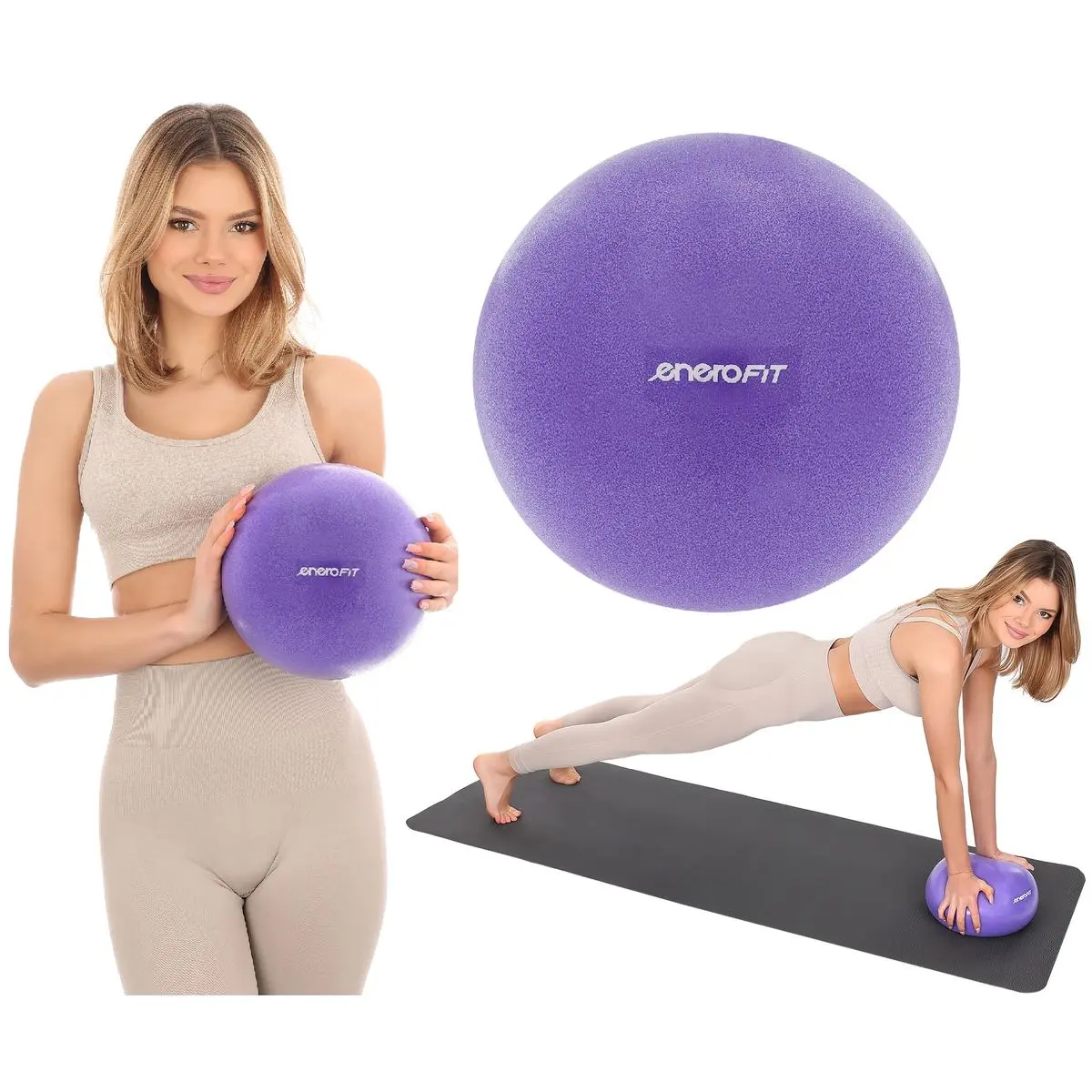 Piłka Fitness Pilates 25CM Fioletowa Enero Fit - Zabawki