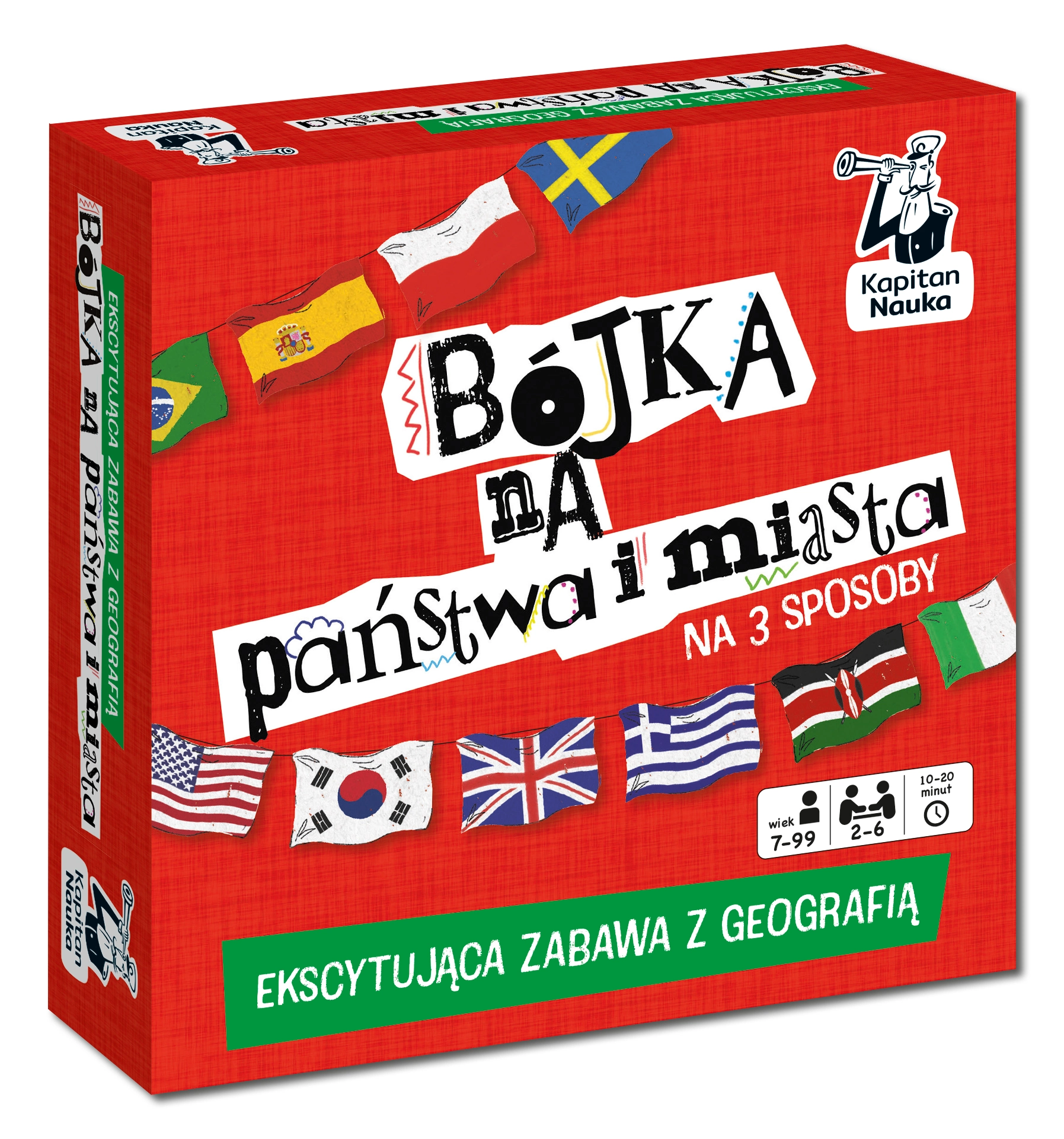 Bójka na państwa i miasta. Gra geograficzna. Kapitan Nauka - Książki