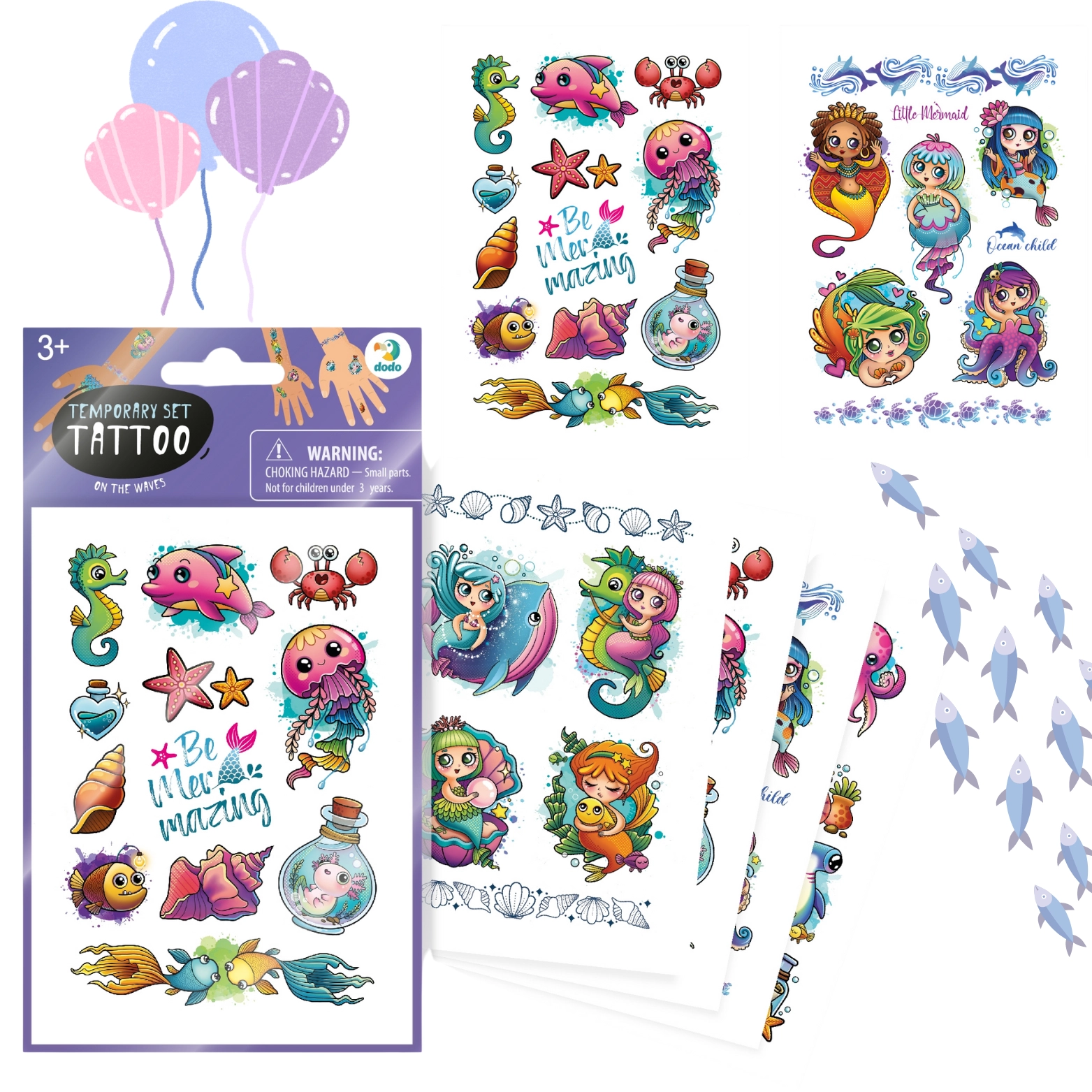 Tatuaże Morskie zabawy - Papiernicze i szkolne