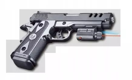 Pistolet kulki z laserem laser 68p - Zabawki