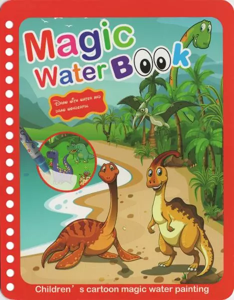 Magic book. Świat dinozaurów. Malowanka wodna - Książki