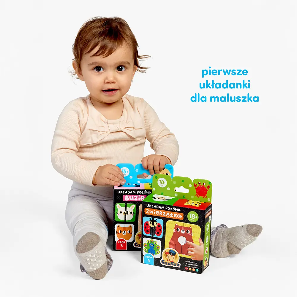 Puzzle CzuCzu. Układam połówki. Buzie dla dzieci - Puzzle