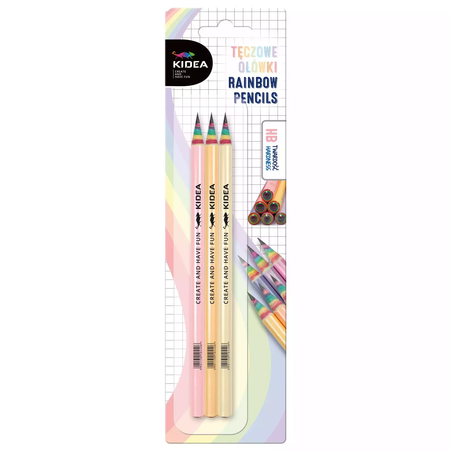 Ołówek Hb Tecz Op3szt Derform Kidea B/c - Papiernicze i szkolne