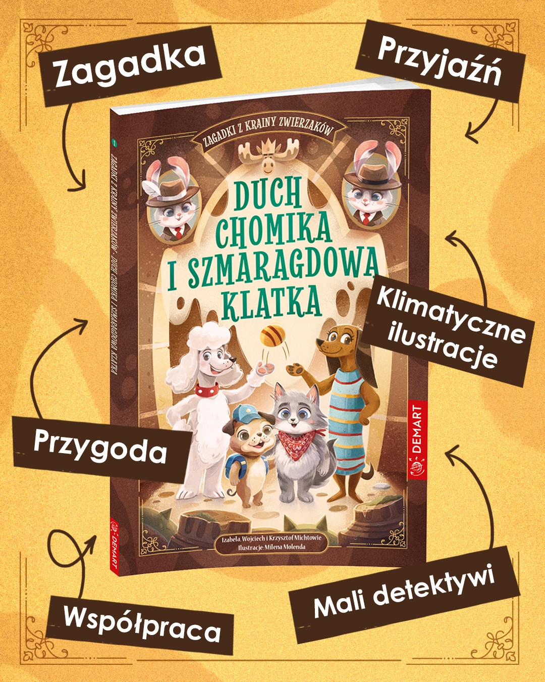 Zagadki z Krainy Zwierzaków. Duch chomika i szmaragdowa klatka - Książki