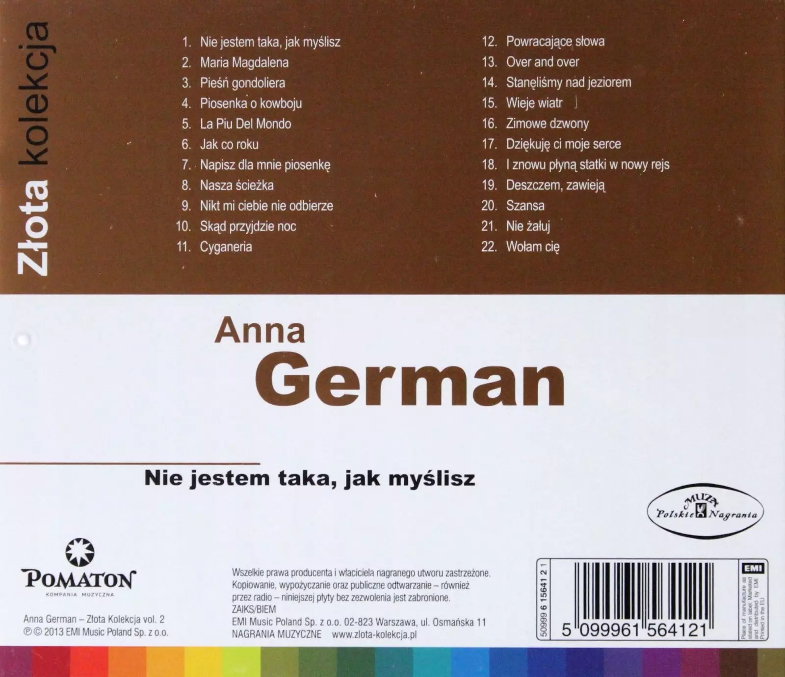 Złota kolekcja. Nie jestem taka, jak myślisz, CD - Muzyka