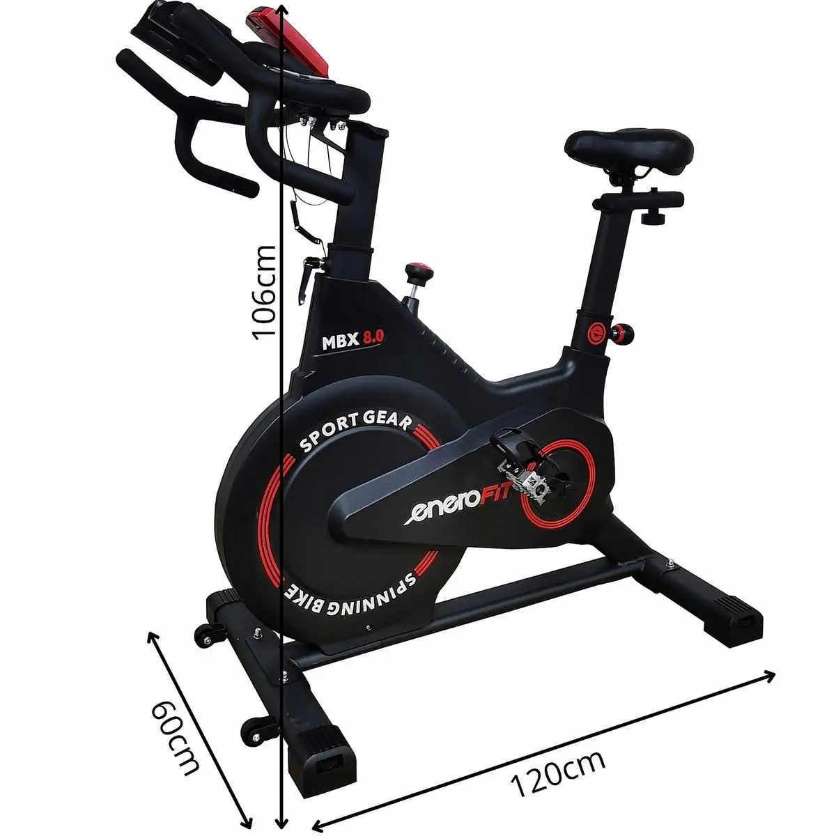 Rower Treningowy Spiningowy MBX8.0 Enero Fit - Elektronika i akcesoria