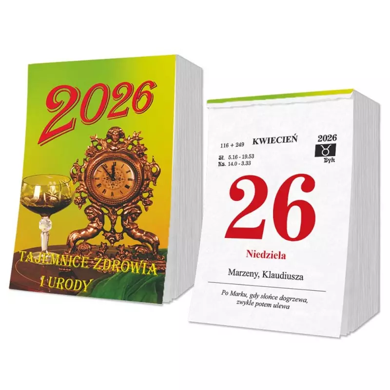 Kalendarz zdzierak 2026 - Książki