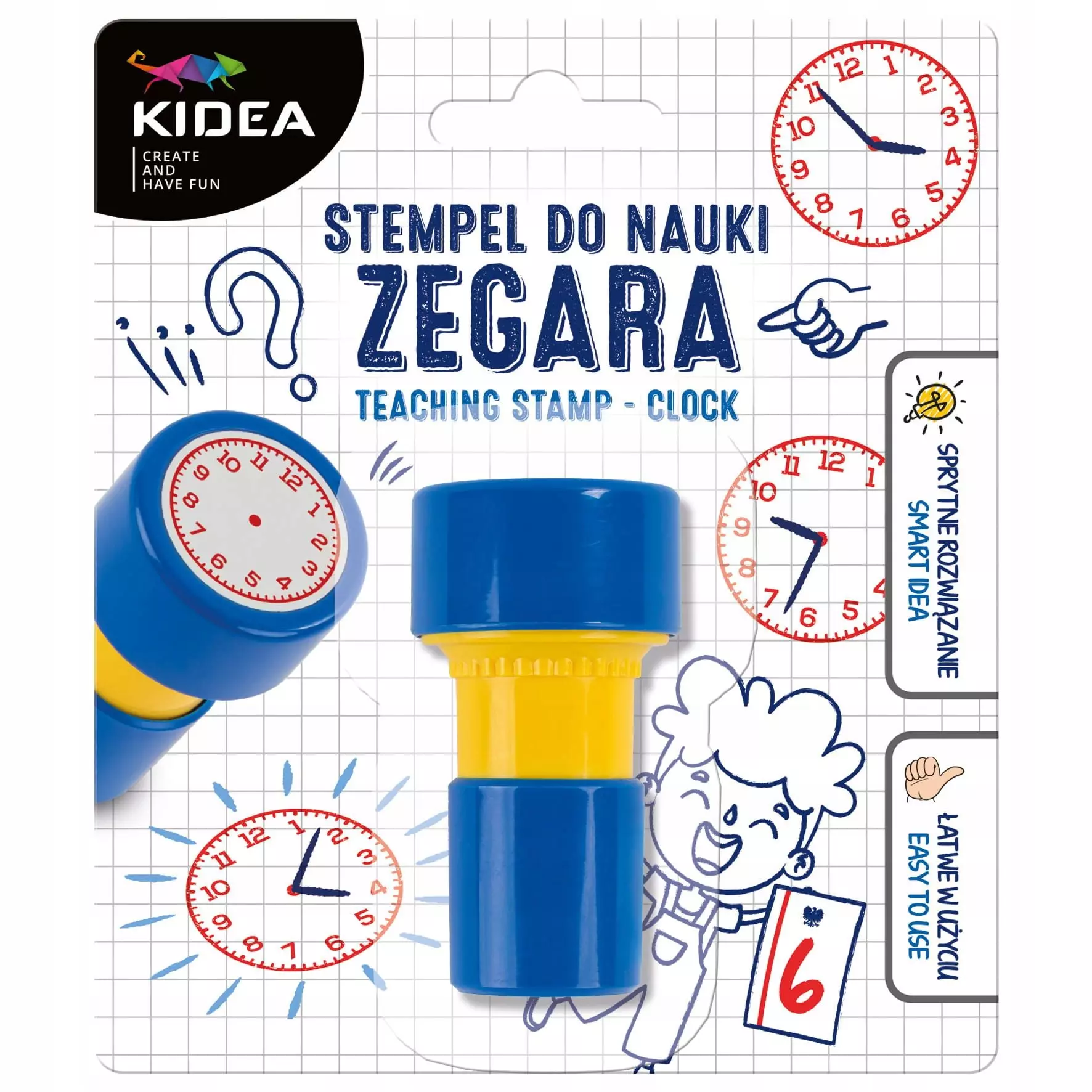 Stemple Do Nauki Zegara Derform Kidea B/c - Papiernicze i szkolne