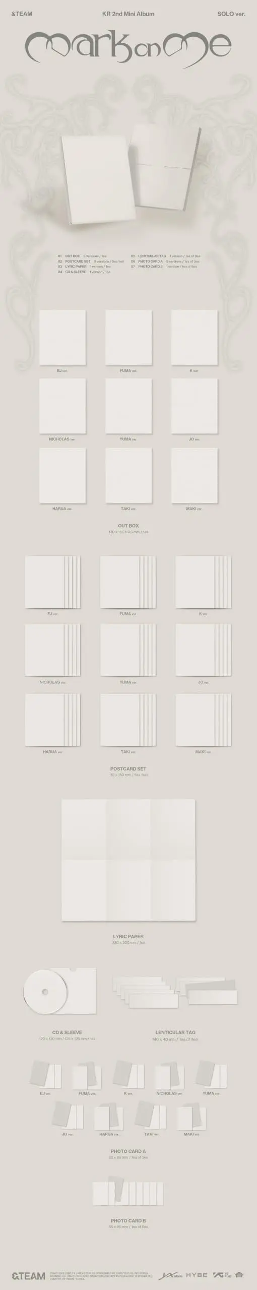 MARK ON ME [Solo ver.] EP - Muzyka