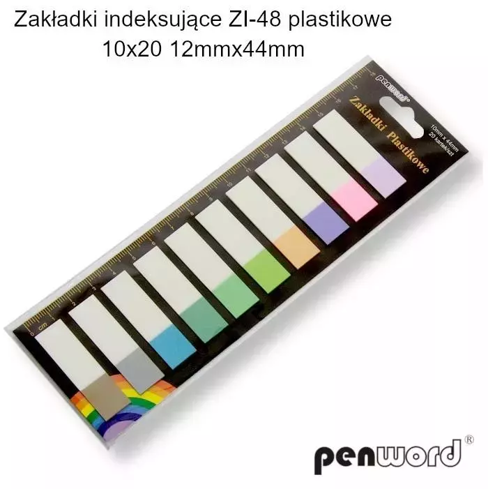 Zakładki indeksujące (10x20 sztuk) - Papiernicze i szkolne
