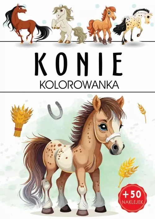 Konie. Kolorowanka - Książki