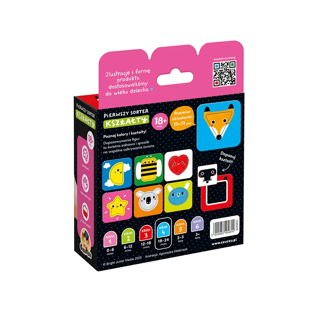 Puzzle CzuCzu. Pierwszy sorter. Kształty dla dzieci - Puzzle