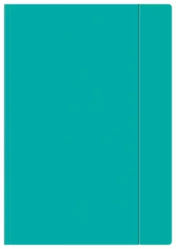 Teczka z gumką Pap A4 Int Turkus Fluo Fol A, cena za 1 szt - Papiernicze i szkolne