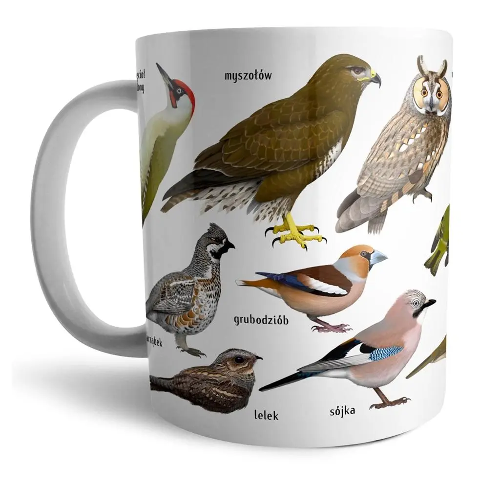 Kubek Ptaki w lesie - Papiernicze i szkolne