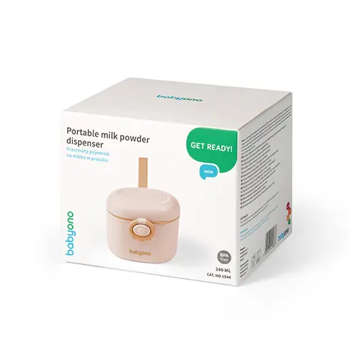 Przenośny pojemnik na mleko w proszku, beżowy - Mama i dziecko