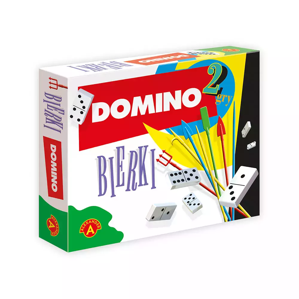Zestaw 2 gier. Domino + Bierki - Gry