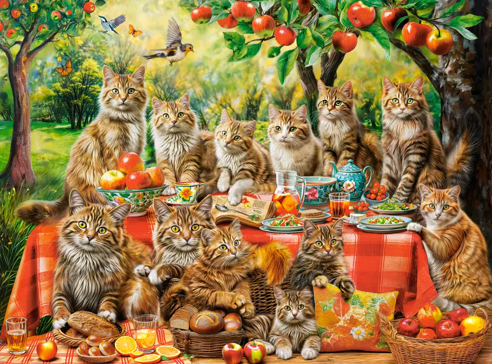 Puzzle 3000 elementów. Cat Family Reunion - Puzzle