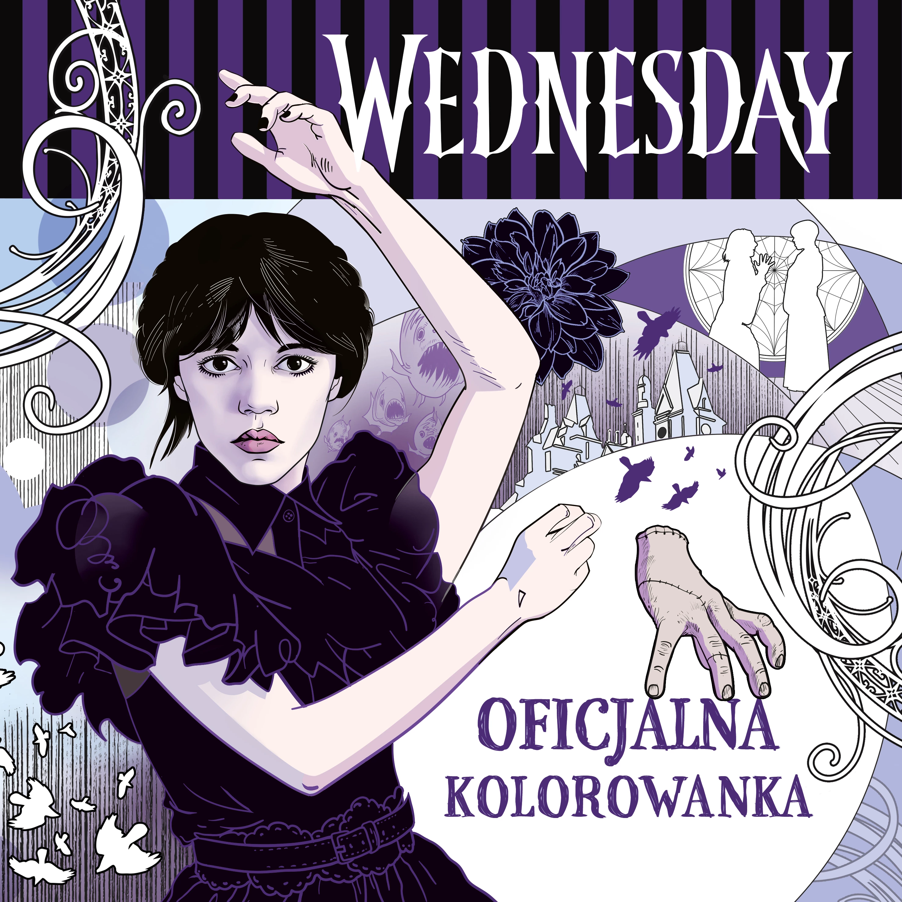 Wednesday. Oficjalna kolorowanka - Książki