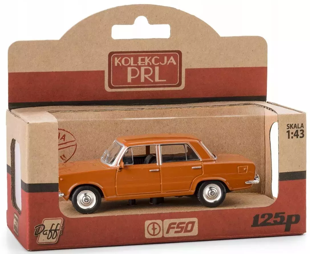 Kolekcja PRL Fiat 125p brązowy