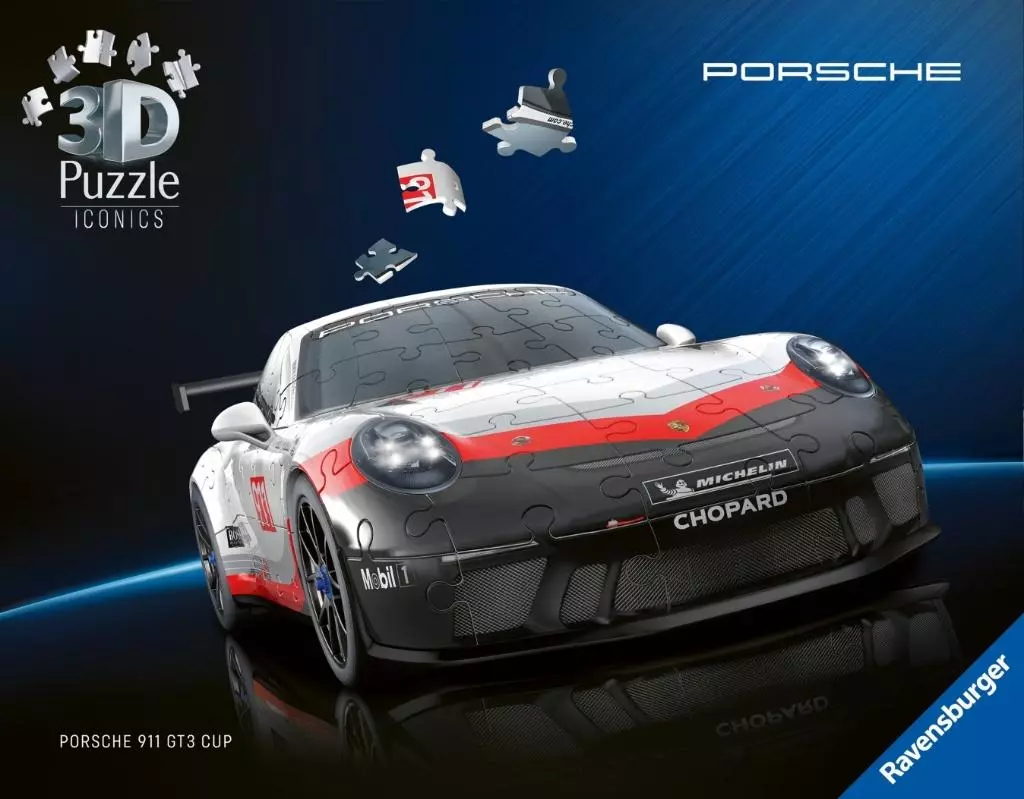 Puzzle 3D Iconics Porsche 911 GT3 Cup 108el - Puzzle
