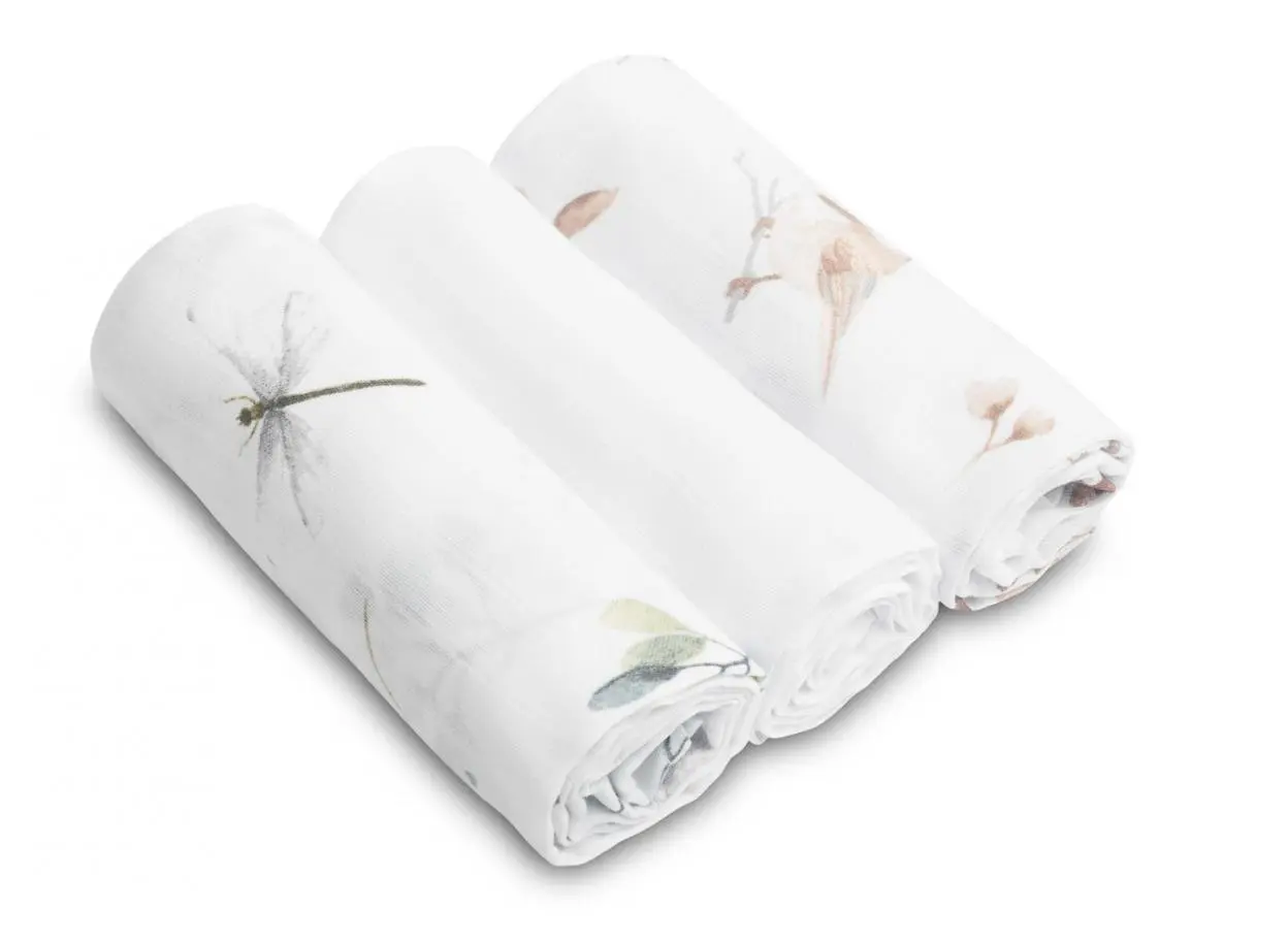 Pielucha muślinowa biała 3szt - Mama i dziecko