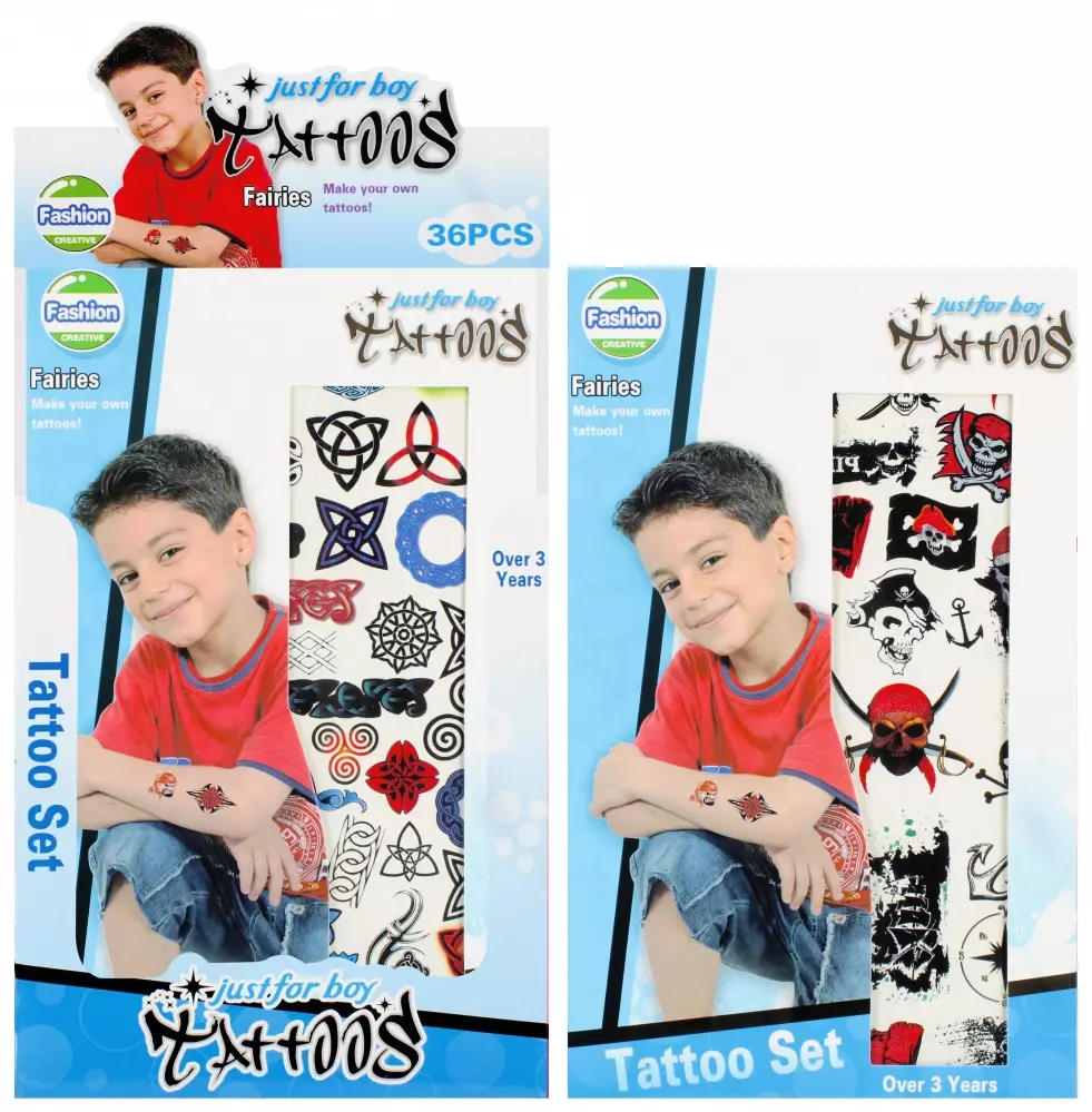 Tatuaz Chlopcy 15x25 Mix Mc Disp 36/432 - Papiernicze i szkolne