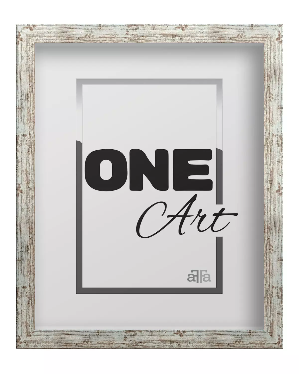 Ramka Hekla 30x40 cm, bielona sosna - Papiernicze i szkolne