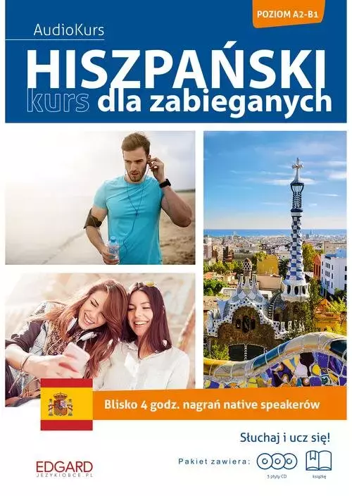Hiszpański. Kurs dla zabieganych + 3 CD - Książki