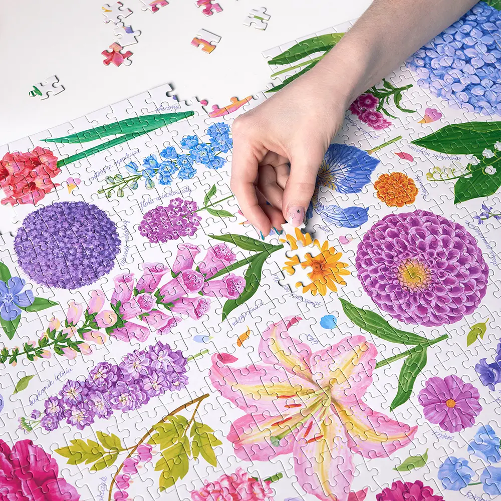 Puzzlove CzuCzu 1000 elementów. Kwiaty ogrodowe - Puzzle