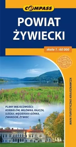 Powiat Żywiecki. Mapa turystyczno-krajoznawcza, 1:60 000 - Książki