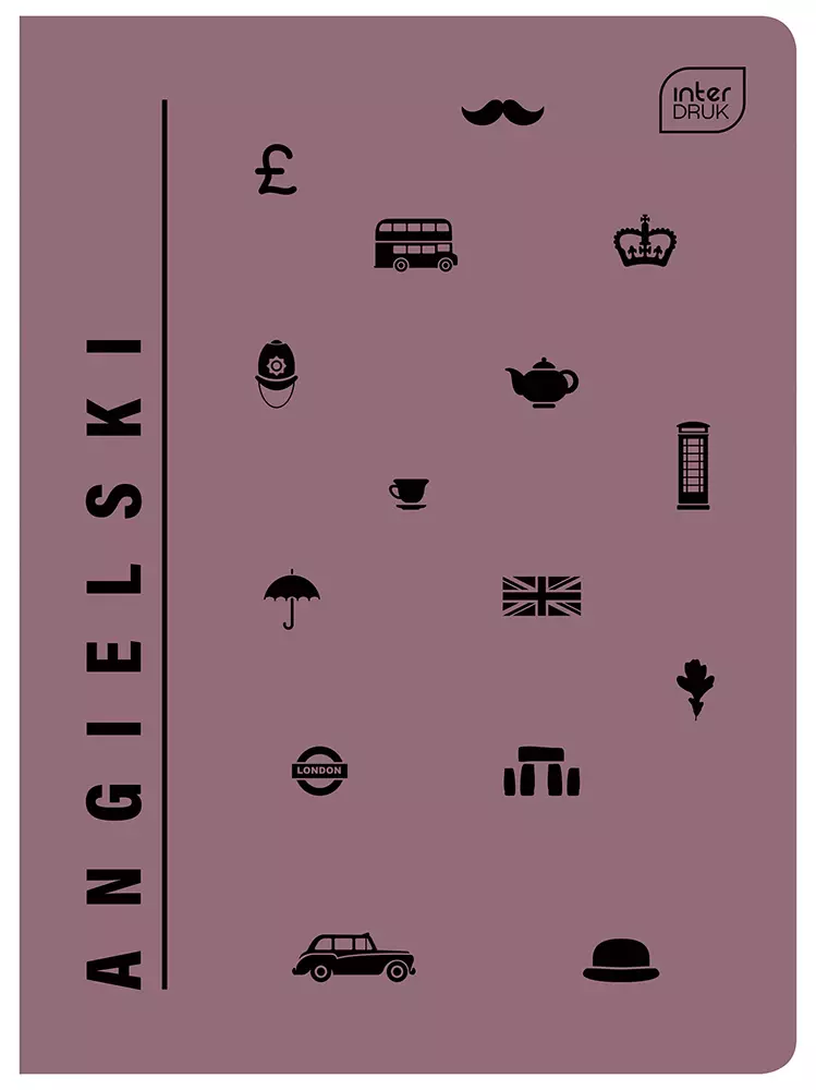 Zeszyt A5 UV Angielski kratka 60 kartek - Papiernicze i szkolne