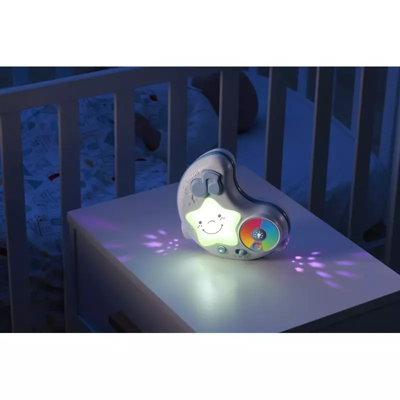 First Dreams. Mata dla niemowlaka 3w1 z melodiami i kolorowymi projekcjami, niebieska - Zabawki