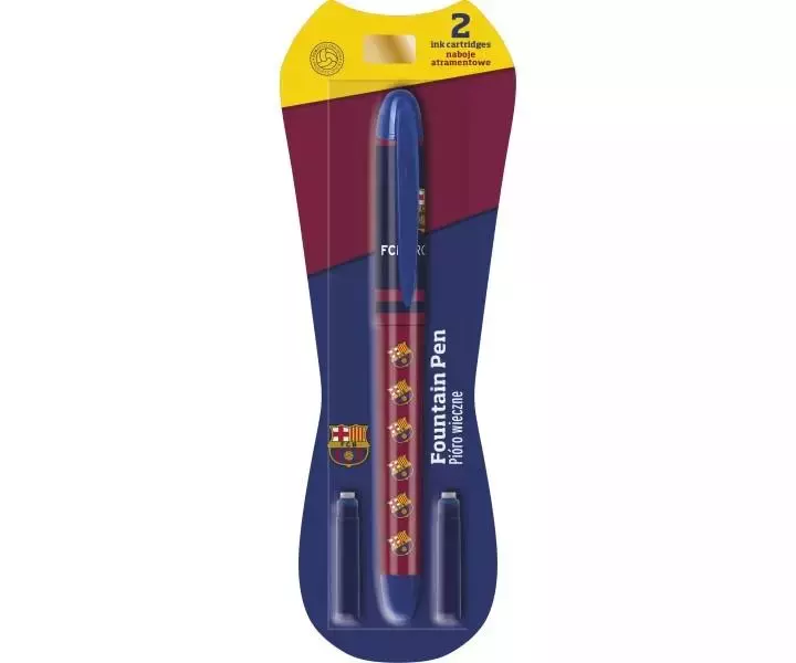 Pióro wieczne FC Barcelona + naboje - Papiernicze i szkolne
