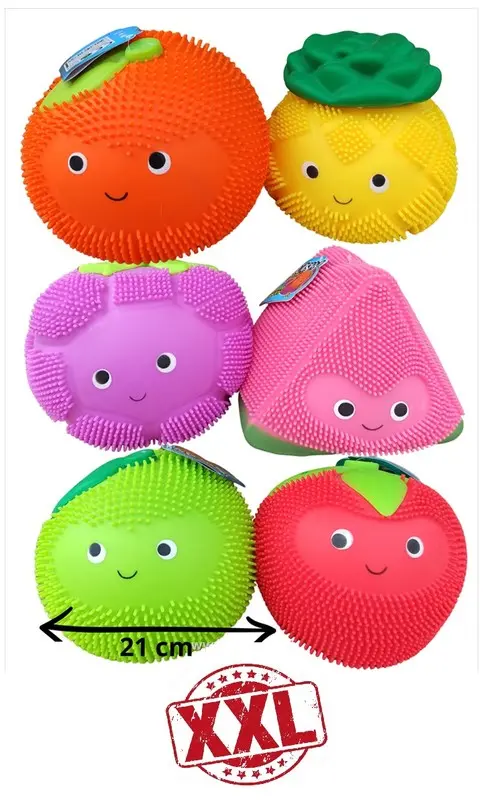 Gniotek Owoc Squishy XXL 18x20cm mix 2 wzory, BMG - Zabawki