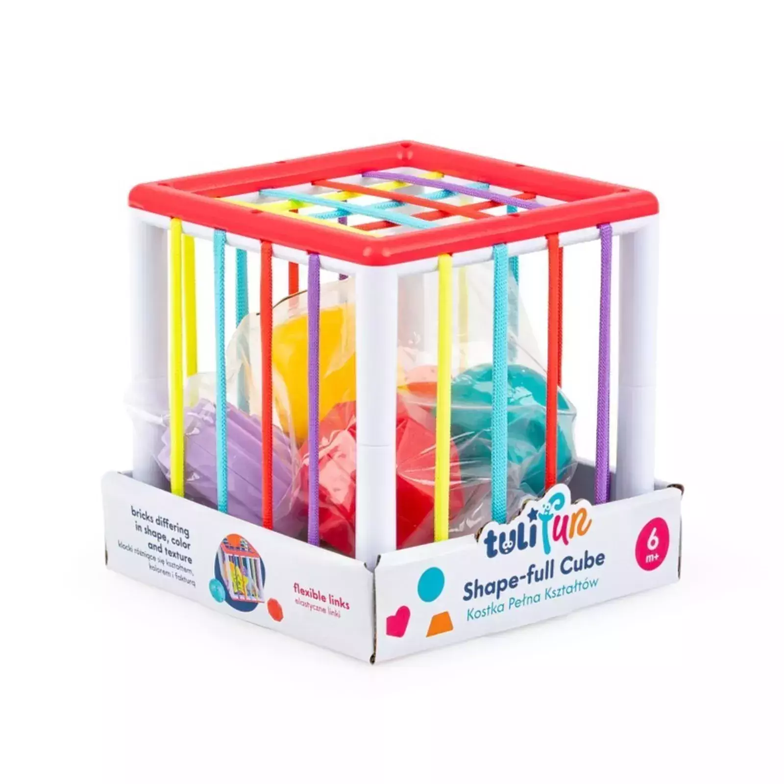 TuliFun. Kostka pełna kształtów, sorter - Zabawki