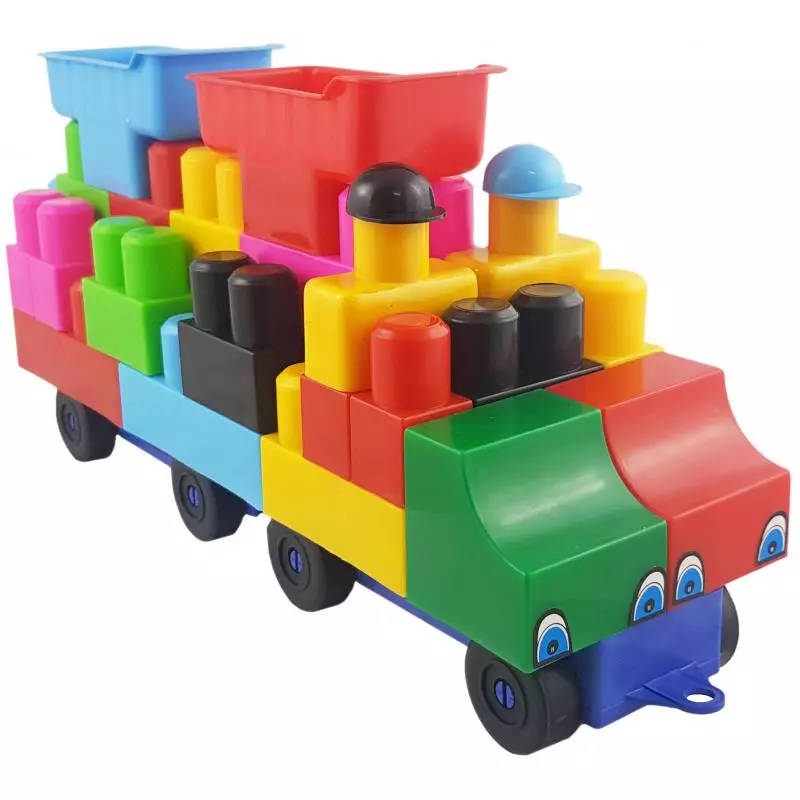 Klocki dydaktyczne, auto