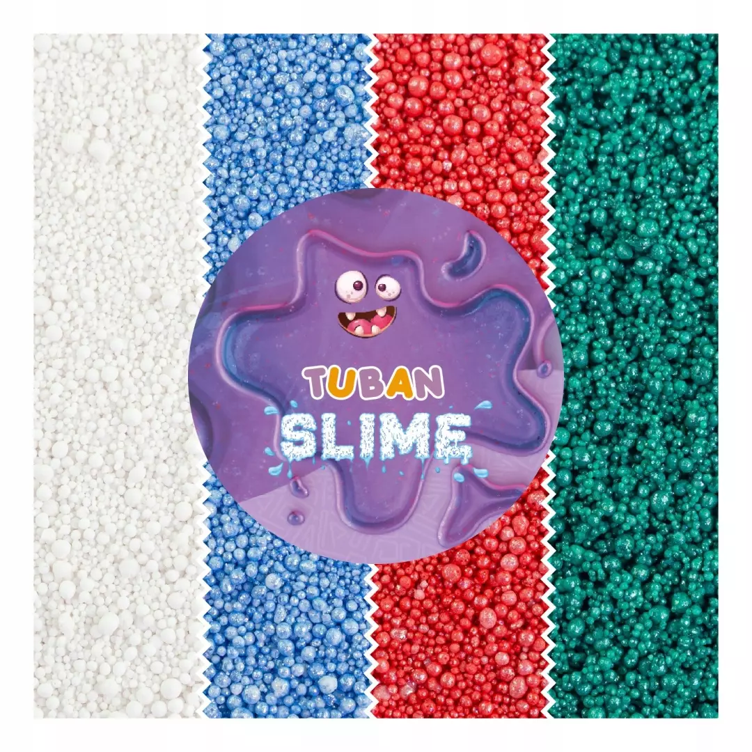 Slime brokat mineralny 4 kolory 12g TUBAN - Papiernicze i szkolne