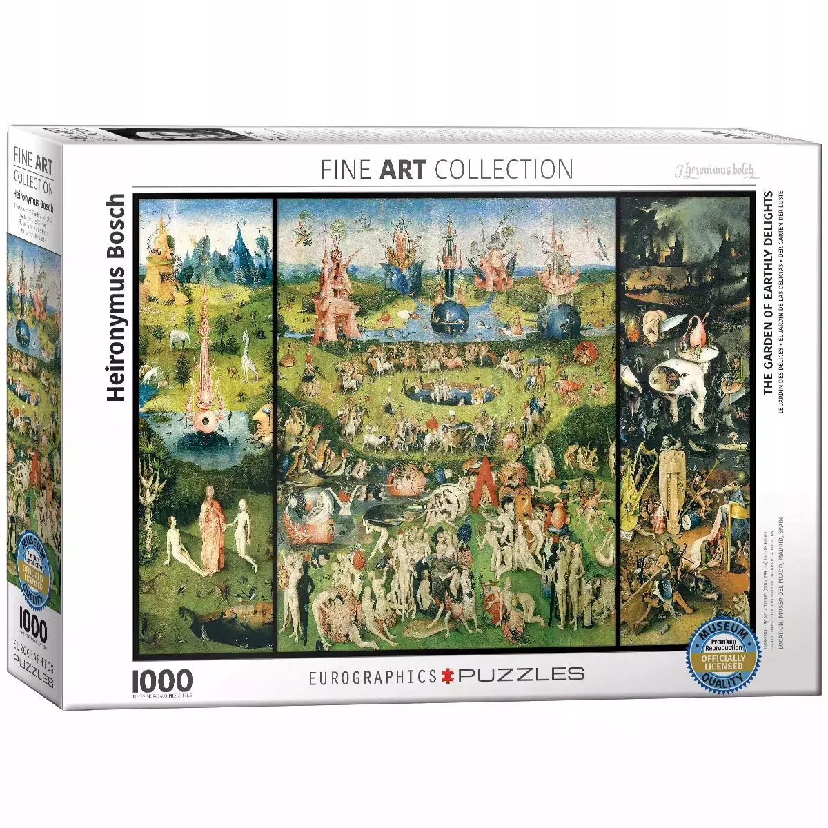 Puzzle 1000 elementów. Ogród ziemskich rozkoszy, Bosch - Puzzle