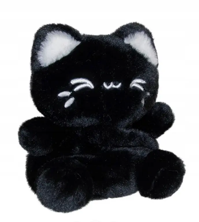 Kot MEOWCHI Black Sesame 12cm Tasty Peach z groszkiem MIEŚCI SIĘ W DŁONI