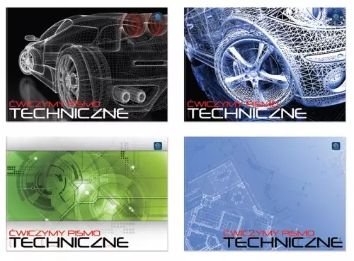 Blok do pisma technicznego A4 6 kartek, mix wzorów - Papiernicze i szkolne