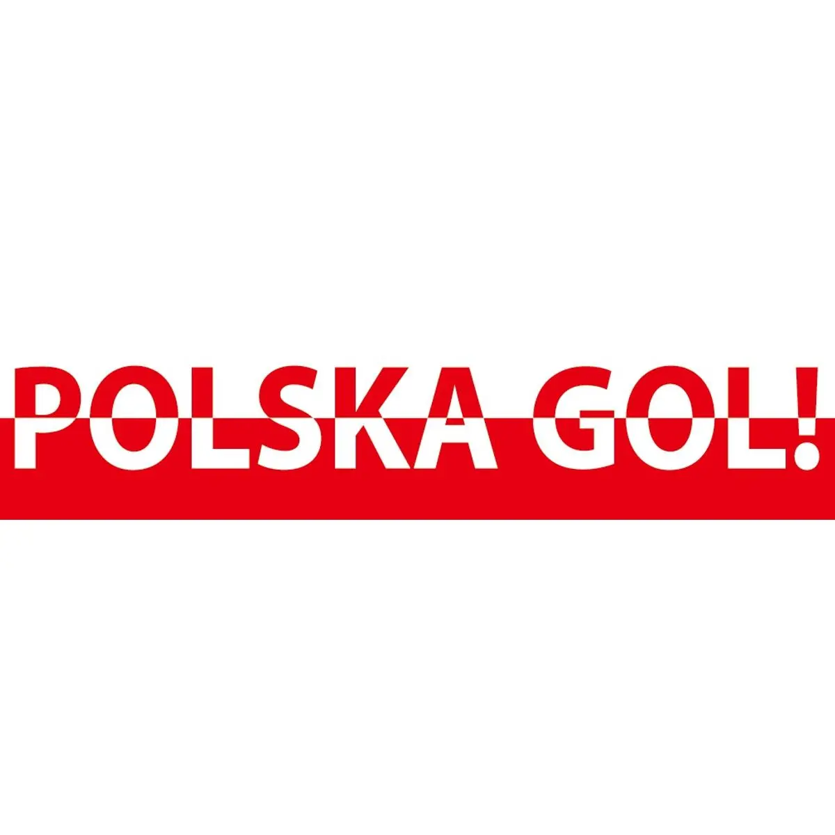 Naklejka 40x10CM Polska - Elektronika i akcesoria