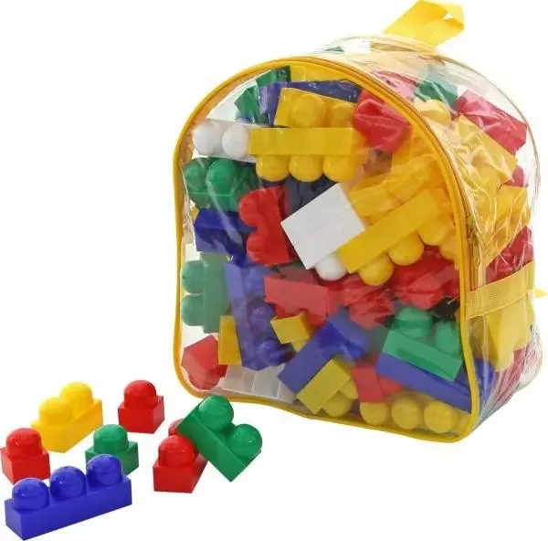 Klocki Junior 100 el w plecaku - Polesie