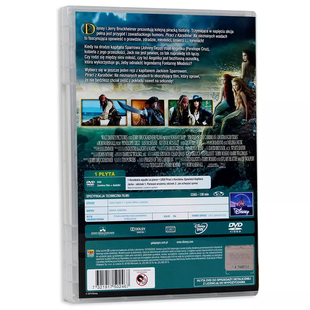 Piraci z Karaibów. Na nieznanych wodach, DVD - Rob Marshall