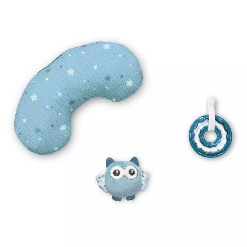 First Dreams. Mata dla niemowlaka 3w1 z melodiami i kolorowymi projekcjami, niebieska - Zabawki