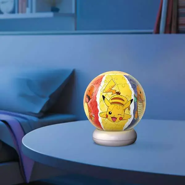 Puzzle 3D 73 elementy. Pokemon. Nocna lampka - Puzzle