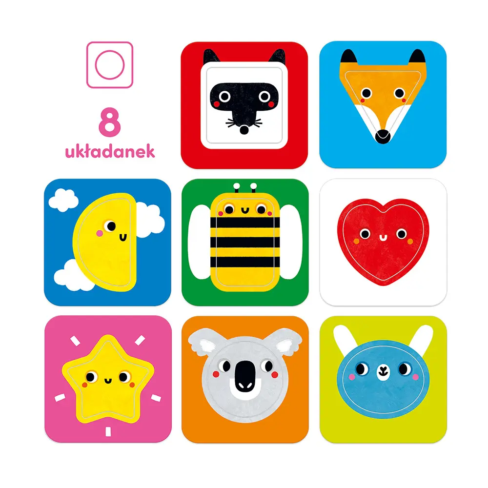 Puzzle CzuCzu. Pierwszy sorter. Kształty dla dzieci - Puzzle