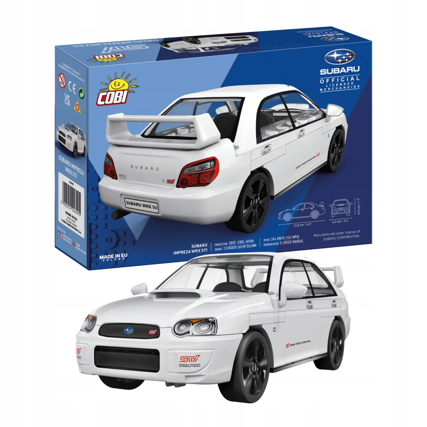 KLOCKI COBI 24649 Samochód Auto Subaru Impreza WRX STI ACTION TOWN 65 el. - Zabawki