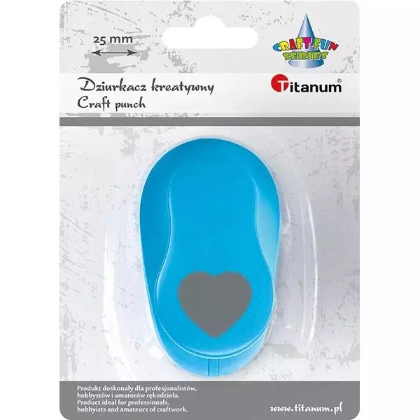Dziurkacz z motywem 25mm serce - Papiernicze i szkolne