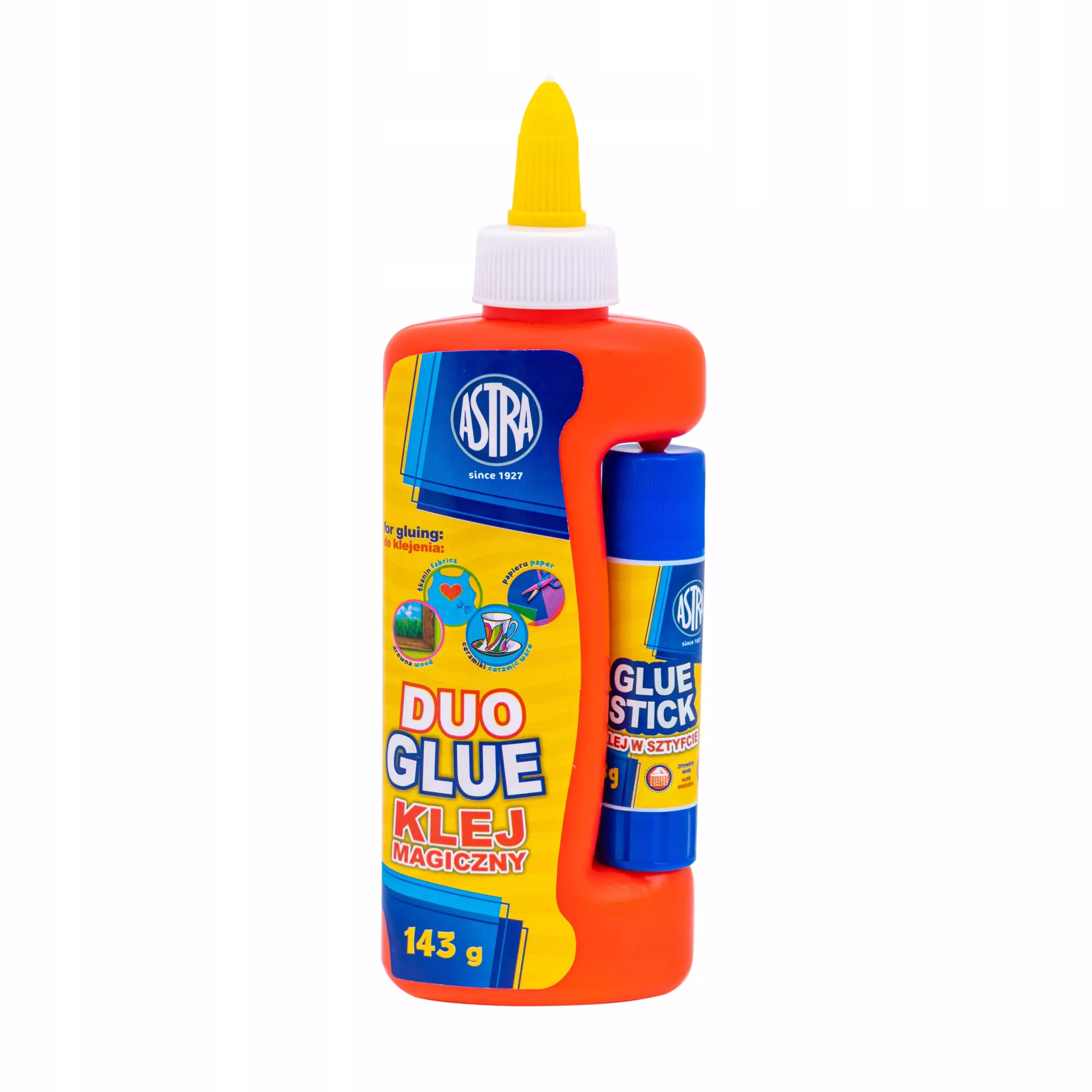 Klej magiczny w płynie 143ml + klej w sztyfcie 8g Astra - Papiernicze i szkolne