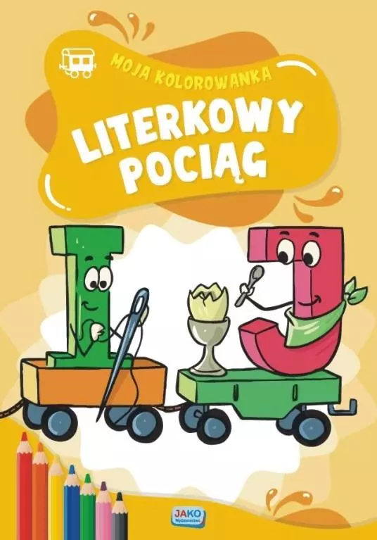 Moja kolorowanka. Literkowy pociąg - Książki